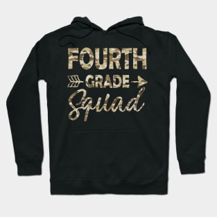 Fourth Grade Camo Teacher Welcome Back To School Hoodie